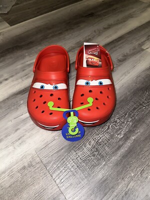 Crocs Classic Clog Cars Lightning McQueen Light Up Brand New- Size M8/W10 Shoes