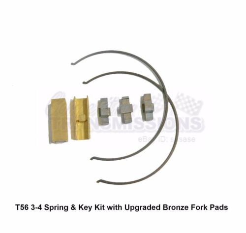 T56 3-4 Solid Keys with Springs & Bronze Shift Fork Pads for TREMEC T-56 6 Speed - Picture 2 of 2