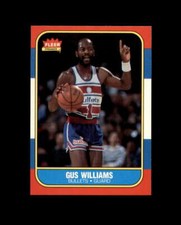 1986-87 Fleer #124 Gus Williams MINT Bullets Break 4