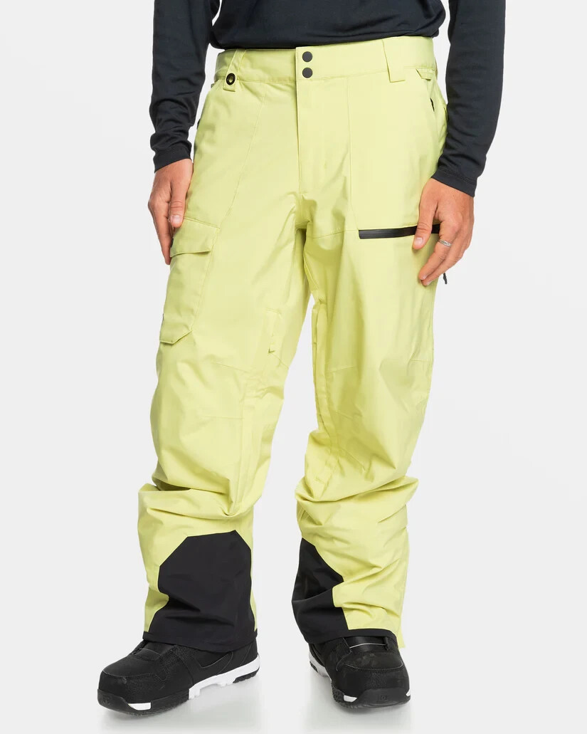 Men's QUIKSILVER Utility Shell Snow Pants CELERY GREEN (gel0) | eBay