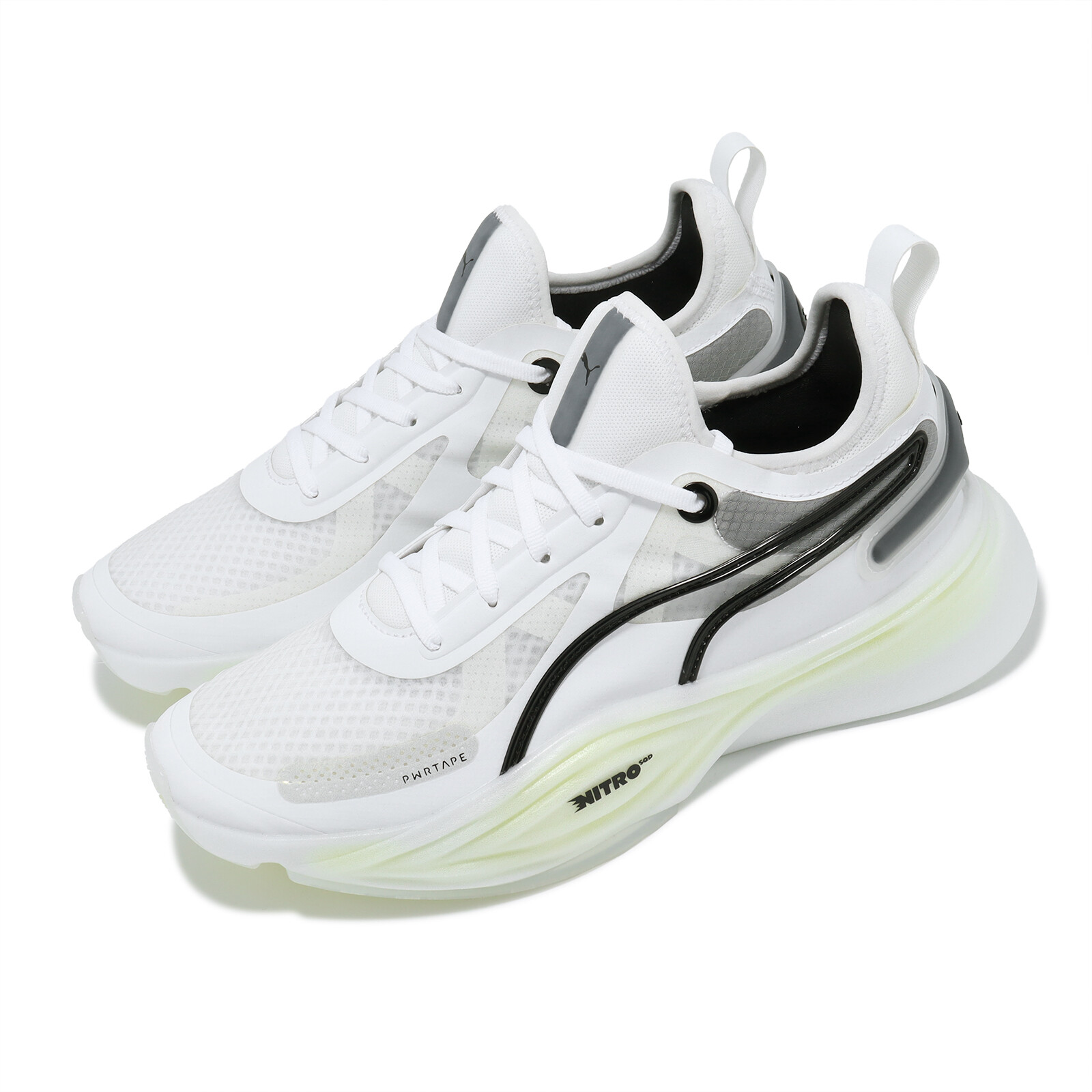 Мужская спортивная обувь для кроссовых тренировок Puma PWR Nitro Squared White Black 378687-03