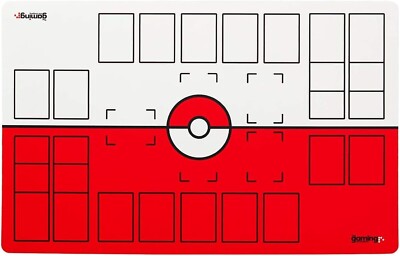 GMC 2 Player Pokemon Game Mat Board Playmat for Pokemon Cards- 28" x 18" x  0.08" | eBay
