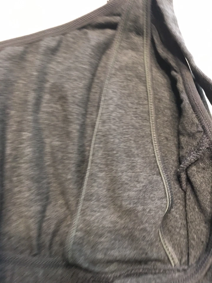 GILLIGAN O'MALLEY Cami de Enfermería, Camiseta sin Mangas Gris con Encaje Negro Talla Pequeña Foto 3 de 4