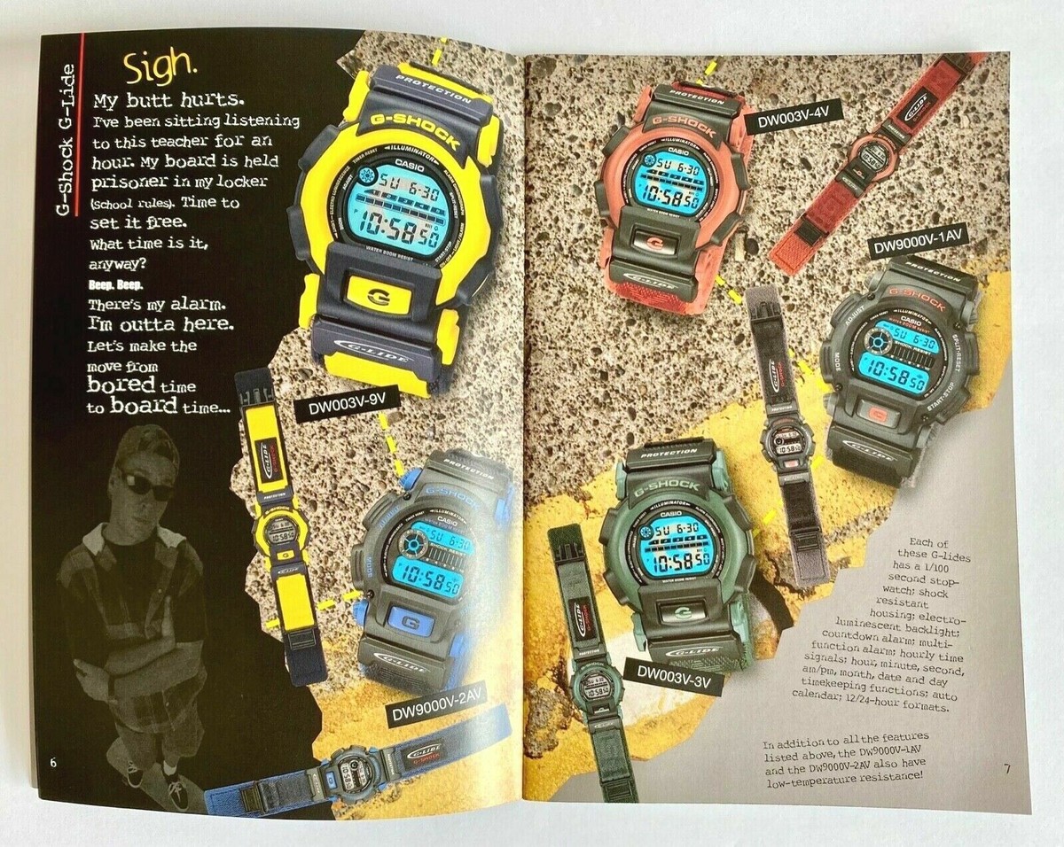 G-SHOCK & Baby-G 1997年コレクション Vintage 1997 Casio G Shock Wrist Watch Retail Store Catalog Guide