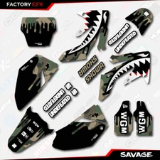 Woodland Savage Racing Camo Graphics kit fits Honda Crf250 04-05 Crf 250 Decal