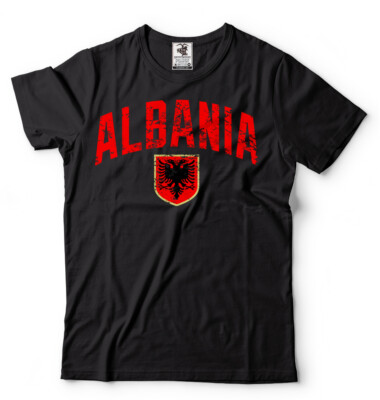 Albania T-shirt Mens Shirt Albanian eagle Shirt shqiponja Shqipëri Tee Shirt Tee