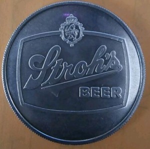 Vintage 1973 Stroh's Beer Token Brown's Football Schedule - Rare Find