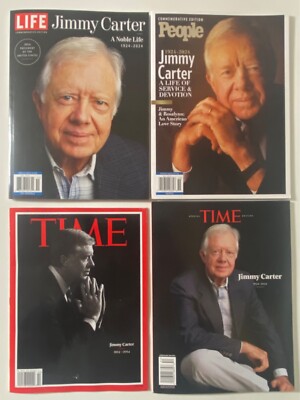 LOT OF 4 JIMMY CARTER TRIBUTE Magazines Special Editions TIME LIFE PEOPLE - NEW