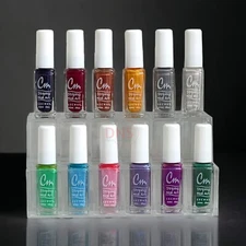 Lechat CM Striping Nail Art Lacquer .33 Oz- 12 Colors #CM13 - CM24 + Free Holder