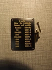 Reproduction Swedish Mauser Trajectory Plate  G m/96 brass