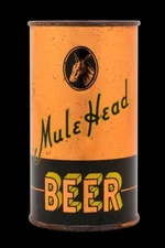 Mule Head Beer of West Haven, CT DIECUT Sign app. 22"x36" USA STEEL XL Size 8 lb