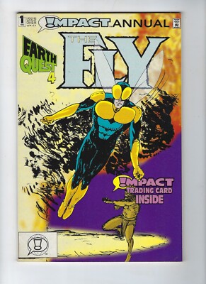 THE FLY ANNUAL # 1 (DC Comics, EARTH QUEST 4 - With Trading Card 1992) VF