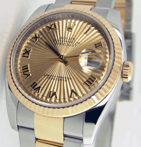 ROLEX-Mens-36mm-Gold-amp-SS-DateJust-Champagne-Sunburst-116233-SANT-BLANC