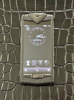 VERTU Constellation Touch Neon Silver CARBON FIBER Global GSM Luxury Phone