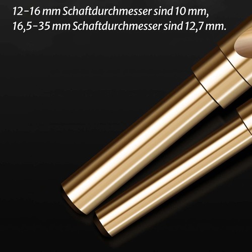 HSS-Co Kobalt Spiralbohrer reduziertem Schaft MetallBohrer Edelstahl 12mm-35mm - Picture 4 of 55