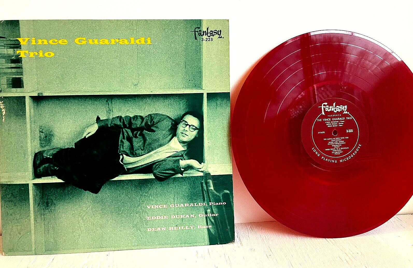 Vince Guaraldi Trio S/T 1956 Red Vinyl Fantasy Records 1st Press Mono