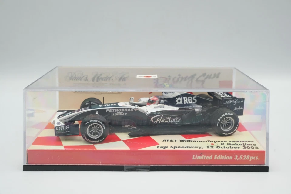 MINICHAMPS 1:43 WILLIAMS TOYOTA SHOWCAR K. NAKAJIMA FUJI SPEEDWAY 2008 October - Image 4 of 4