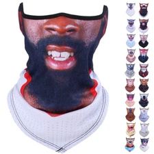 Motorcycle Neck Gaiter Half Face Mask Headwear Skull/Cat/Dag Scarf for Men Women