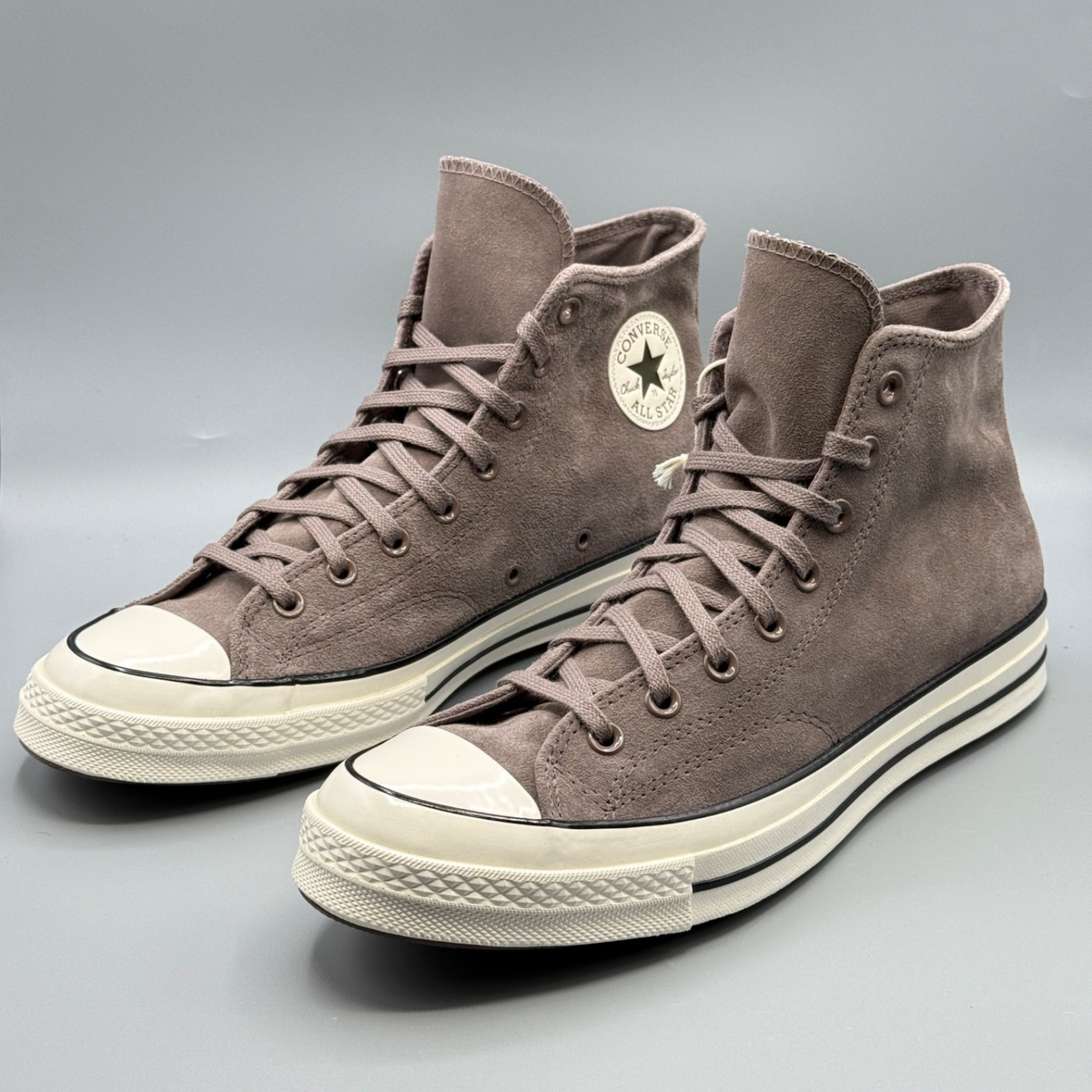 Converse Chuck 70 Hi Men's Leather Sneakers Gray Mauve