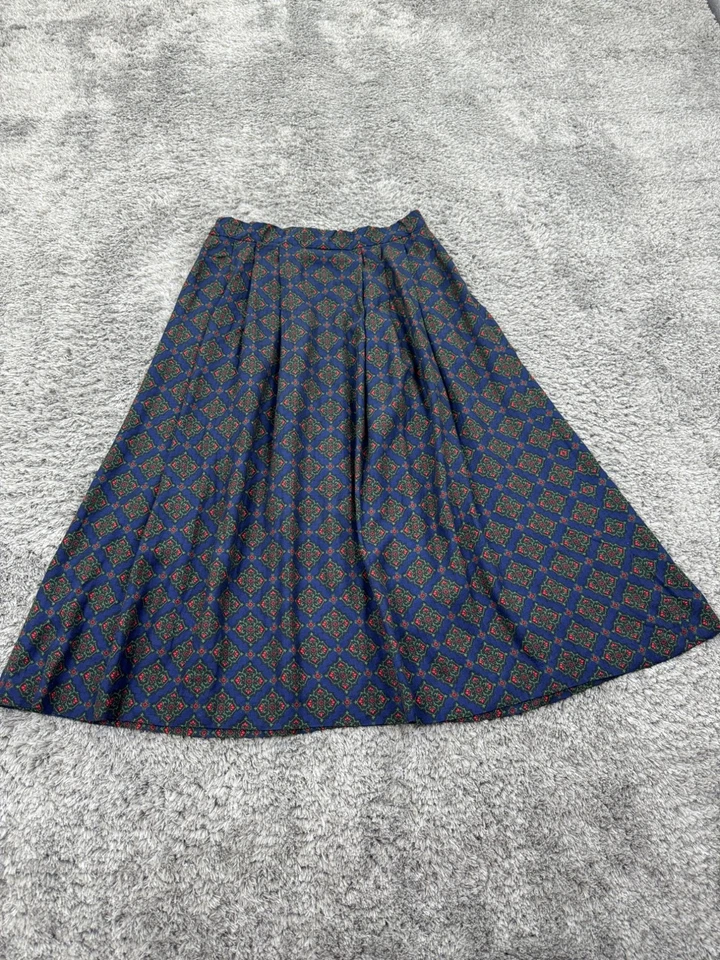 Falda Pendleton Mujer 6 Geométrica Floral Plisada Línea A Cachicho Hada De Colección Años 90 Foto 2 de 4