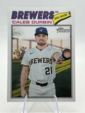 Caleb Durbin 2026 Topps Heritage Short Print #109 Milwaukee Brewers SP