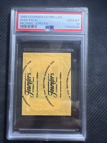 1988 Fournier Estrellas Michael Jordan PSA 10 - Rare - Sealed Chicago Bulls