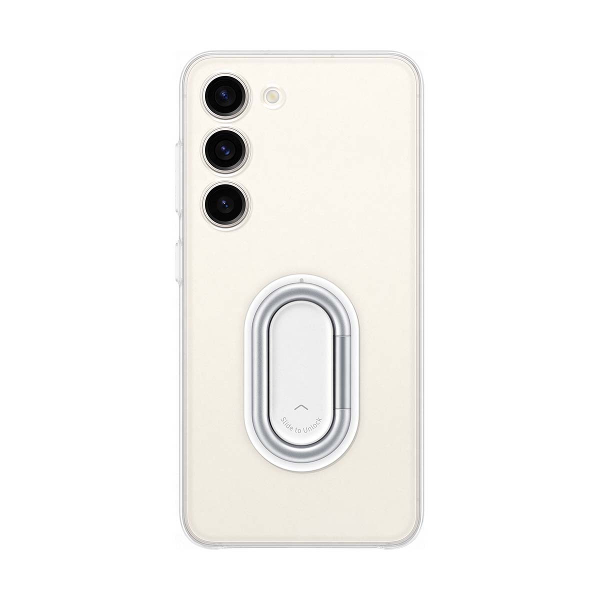 Coque Galaxy S23 5G transparente antichoc étui silicone avec support