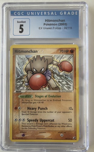 Hitmonchan graded CGC 5 for sale on eBay