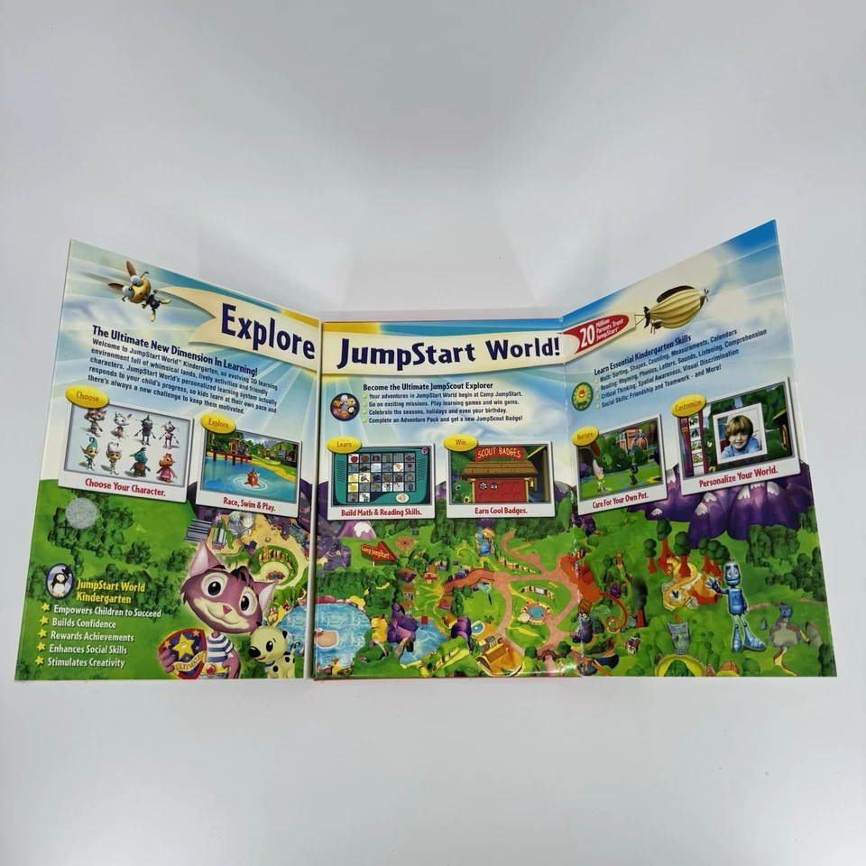 JumpStart World: Kindergarten -- (PC, 2008) SEALED COMPUTER GAME FOR KIDS - Image 4 of 4