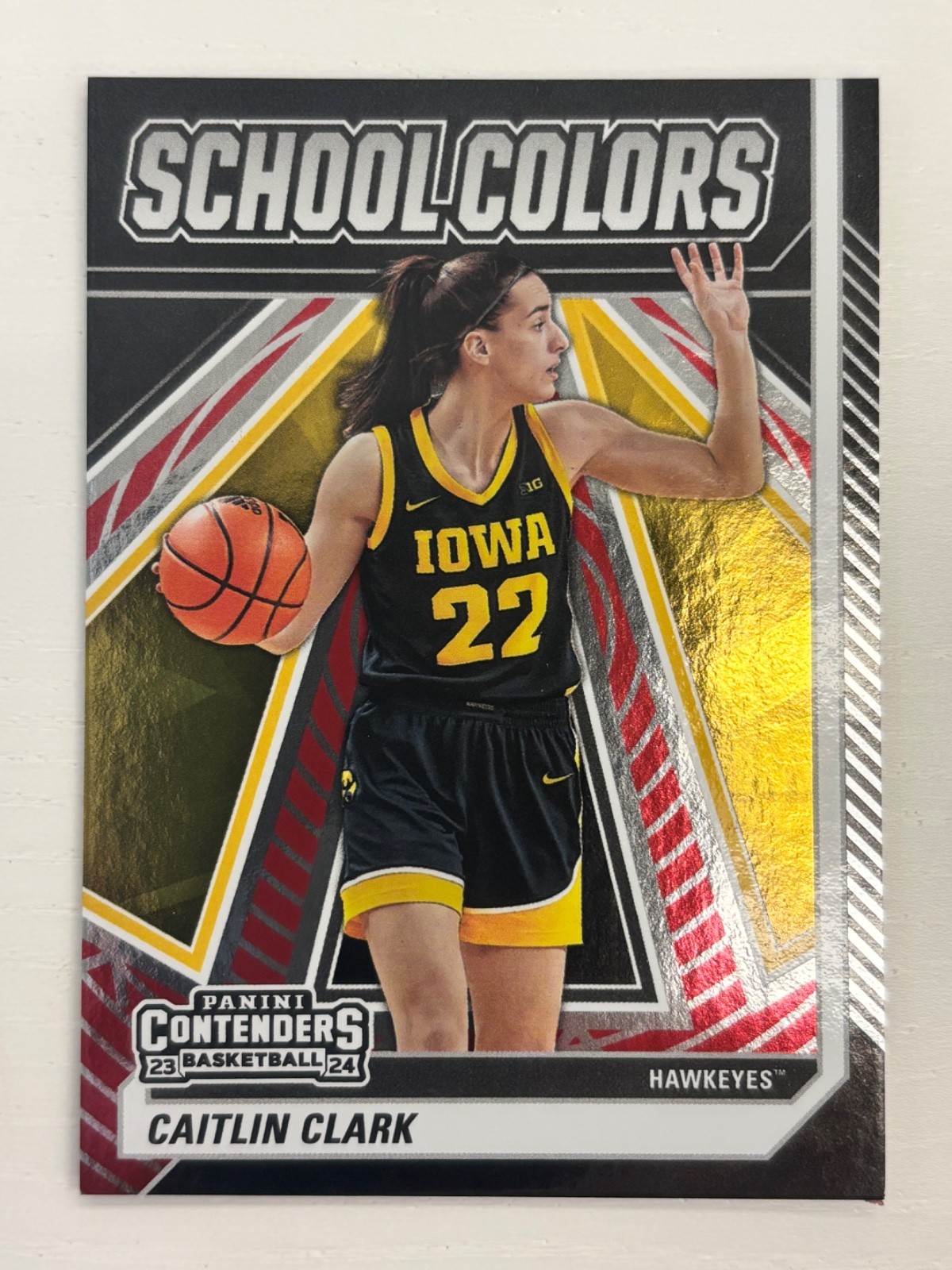 2024 Panini Caitlin Clark Collection School Colors #SC1 Red Target