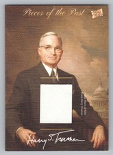Pieces of The Past The Bar Antiquity Edition. Harry Truman Relic Card #PR-HT9