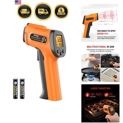 TP30 Infrared Thermometer Gun, Laser Thermometer for Cooking, Pizza Oven, Gri...