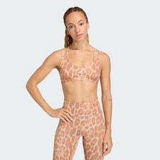 adidas women Optime Leopard Strappy Light Support Bra
