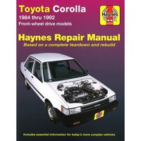 Toyota Corolla (1984-1992) Reparaturhandbuch Haynes