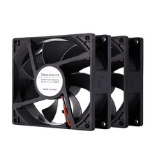90Mm 92Mm Small 12V DC Computer PC 2Wire 3Pin Cooling Fan 2000RPM 2-Pack