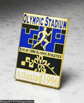 OLYMPIC PINS 1996 ATLANTA GEORGIA USA STADIUM SITE RUNNING TRACK & FIELD