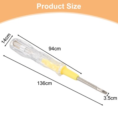 100-500V Double-Ended Screwdriver Test Pen LED Electric Tester Pen Multifunction