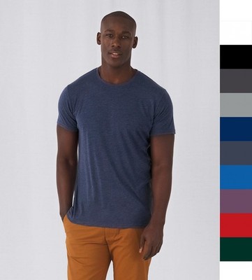5 Stück Set Herren Triblend T-Shirt B&C Fair Wear bedruckbar S-3XL ÖkoTex TM055 