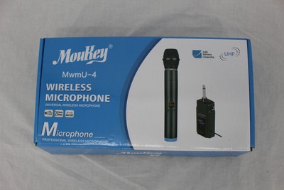 Moukey Wireless Microphone MwmU-4 Professional UHF Handheld System New Karaoke