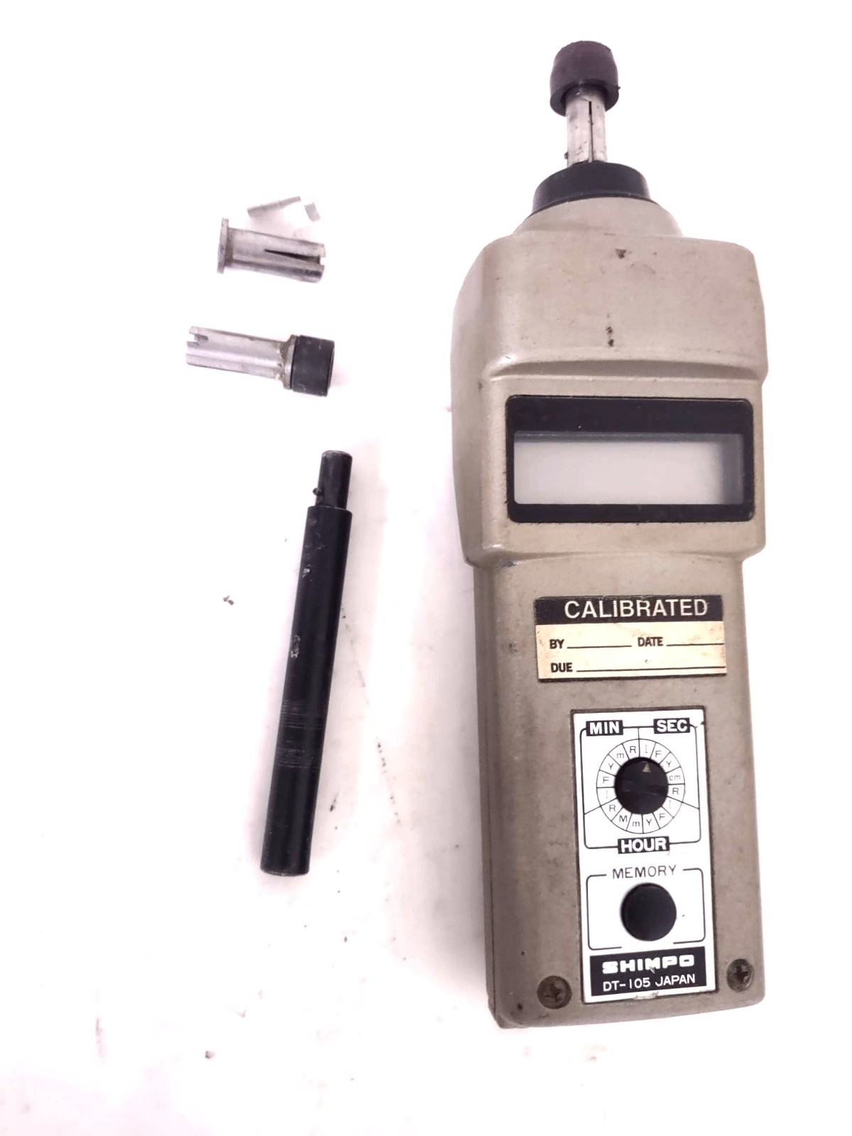 SHIMPO DT-105 HANDHELD DIGITAL TACHOMETER TOOL Funnel Adapter, EXT-SHAFT Exten