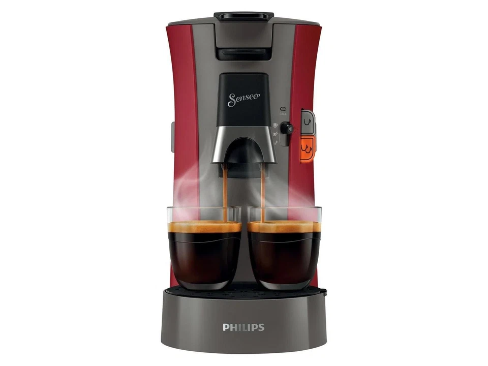 PHILIPS Senseo Select Kaffeepadmaschine, 1 Bar, rot - B-Ware neuwertig - Bild 2 von 2