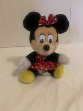Vtg 1990s Disneyland Walt Disney World Plush Toy Minnie Mouse 8  Hard Nose
