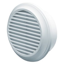 Blauberg Round Fixed Blade External Grille Louvre Wall Soffit Vent Cover
