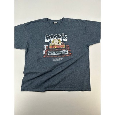 Dicks Last Resort Las Vegas Graphic T-Shirt Mens 2XL Charcoal Fruit of the Loom