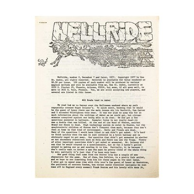 Ken St. Andre Hellride #2, December 7, 1977 Mag VG+