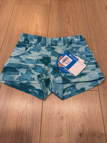 Columbia Omni-shade Silver Ridge Printed Shorts Youth XXS NWT - Picture 1 of 7