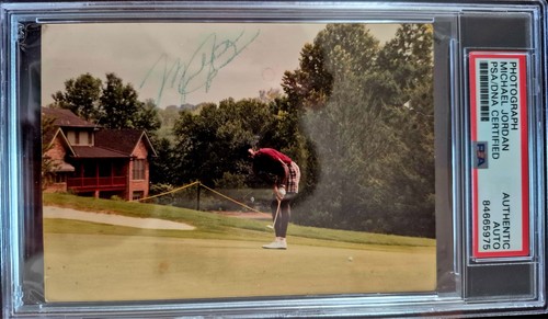 MICHAEL JORDAN SIGNED 1985 3.5 X 5 AUTOGRAPH PHOTO PSA  ROOKIE ERA AUTO