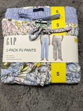 Paquete de 2 pantalones de pijama de algodón para mujer Gap talla S nuevos con etiquetas