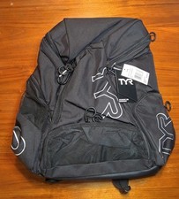 TYR Alliance 30L Swim Backpack- Black/black