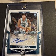 2024-25 Donruss Optic Signature Series Auto KJ Simpson Jr. RC #SS-KJJ